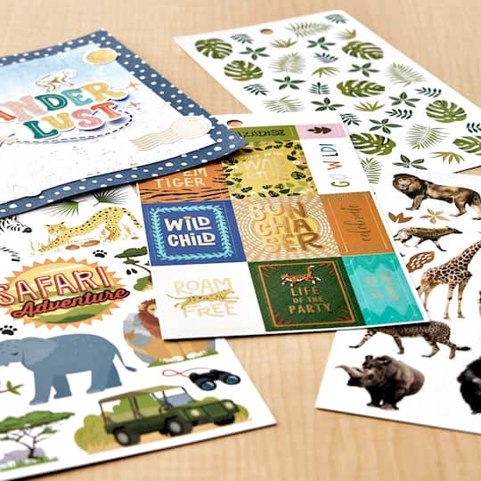 12 Pack: Safari Sticker Book by Recollections™
